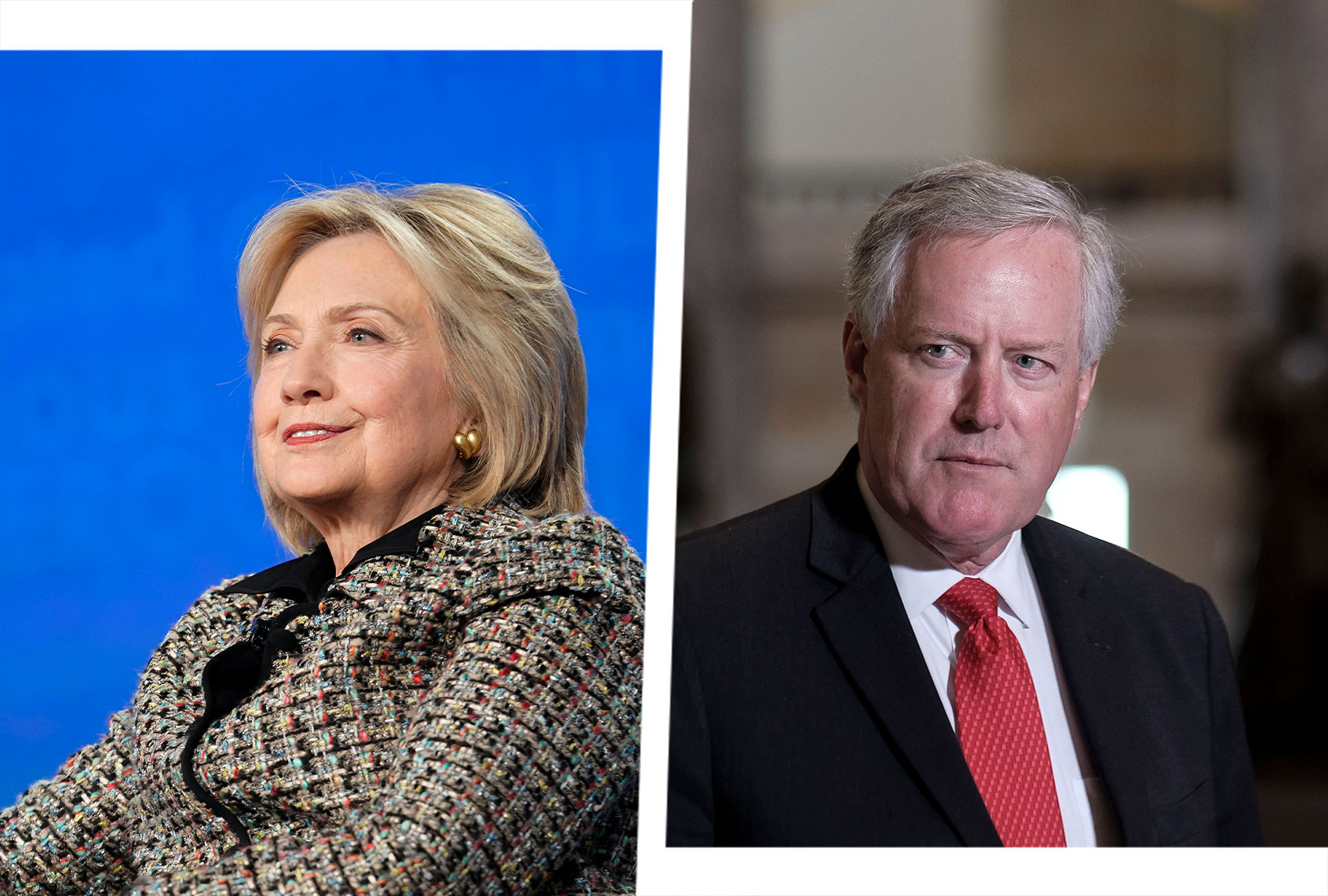 Hilary Clinton and Mark Meadows (Photo illustration by Salon/Getty Images)