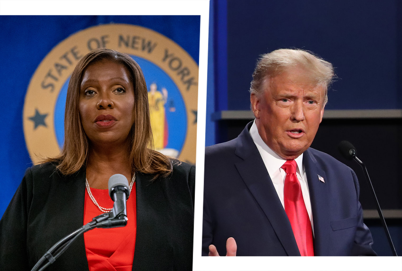 Letitia James and Donald Trump (Photo illustration by Salon/Getty Images)