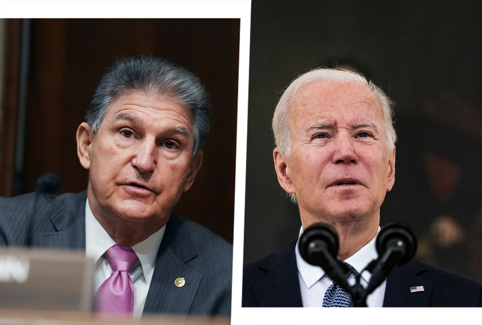 Joe Manchin and Joe Biden (Photo illustration by Salon/Getty Images)