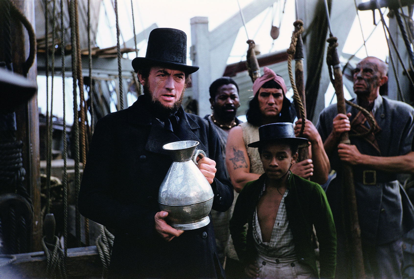 Gregory Peck stars as the driven Captain Ahab in "Moby Dick," circa 1956. (Ernst Haas/Getty Images)