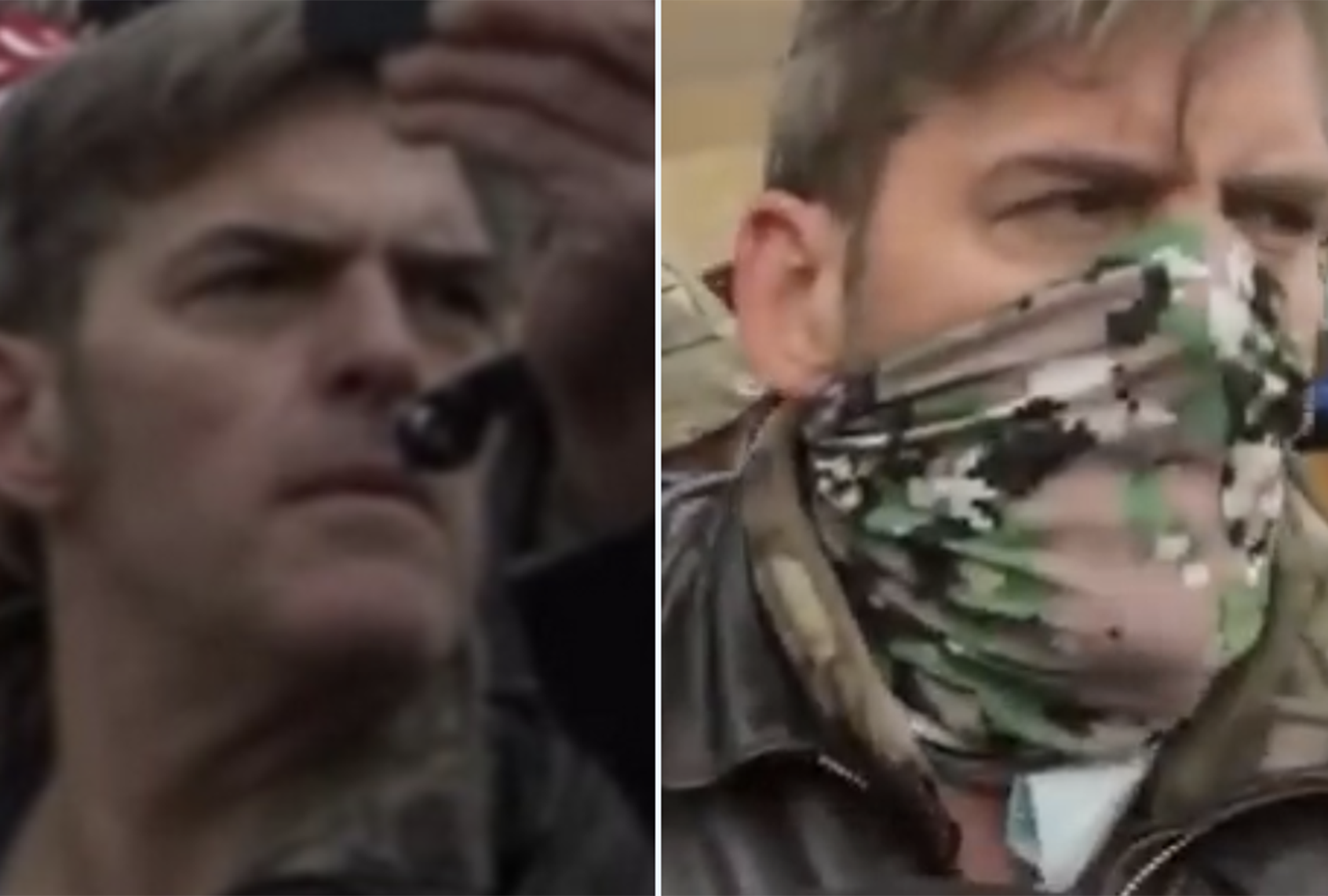 A photo of the suspect being sought by the FBI for his connection to the Jan. 6 Capitol riot, believed to be Jay Johnston. (FBI)