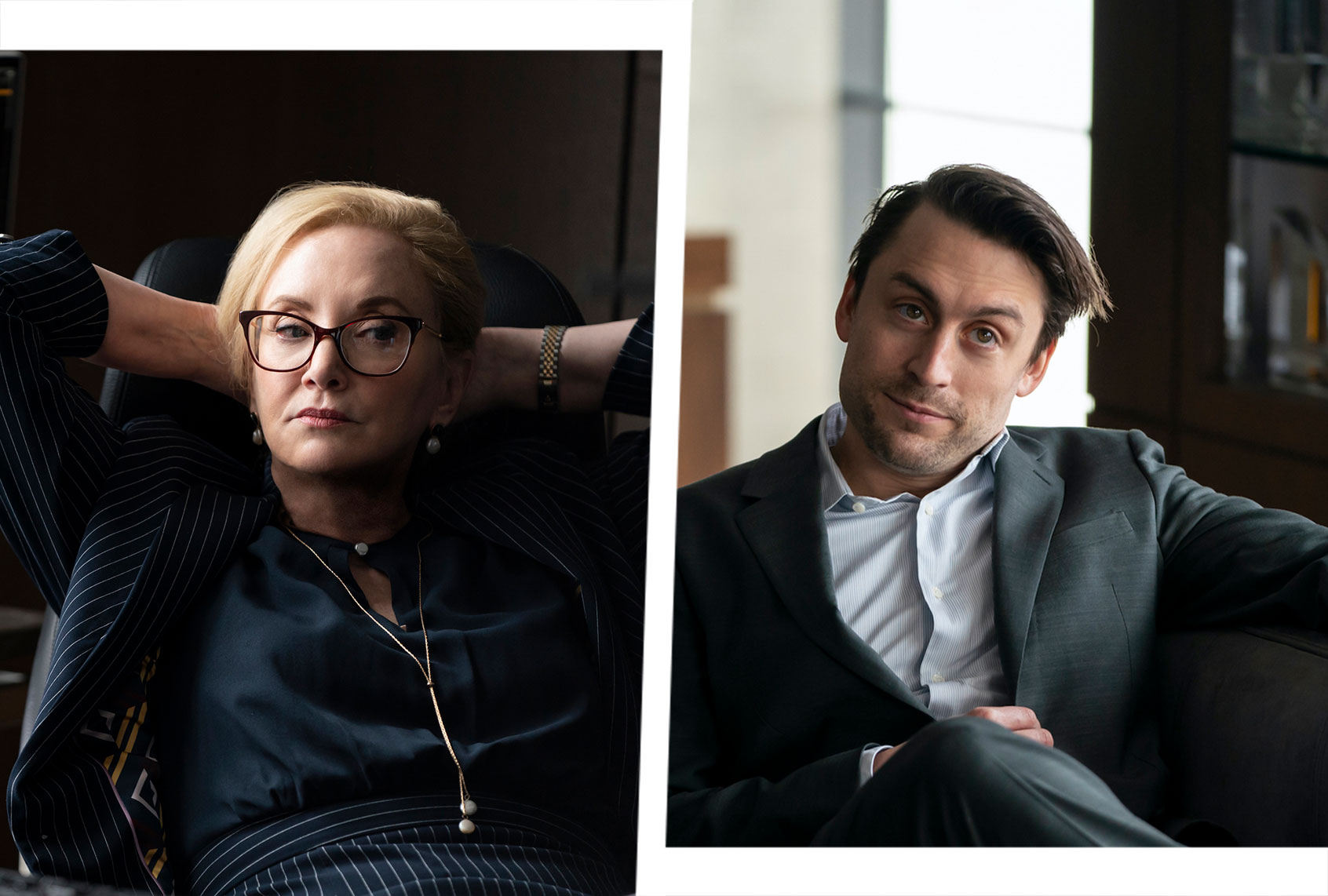 J. Smith Cameron and Kieran Culkin in "Succession" (Macall B. Polay/HBO)
