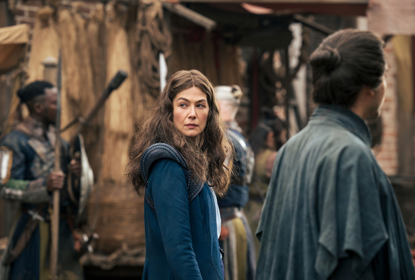 Rosamund Pike as Moiraine Damodred in "The Wheel of Time" (Jan Thijs/Amazon/Sony Pictures)