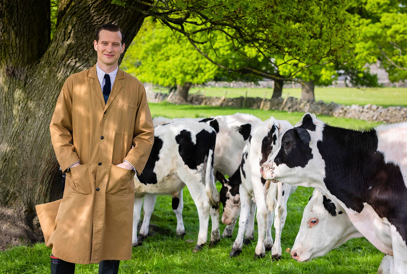 Nicholas Ralph as James Herriot in "All Creatures Great and Small"on PBS' "Masterpiece" (PBS/Playground Television Ltd.)