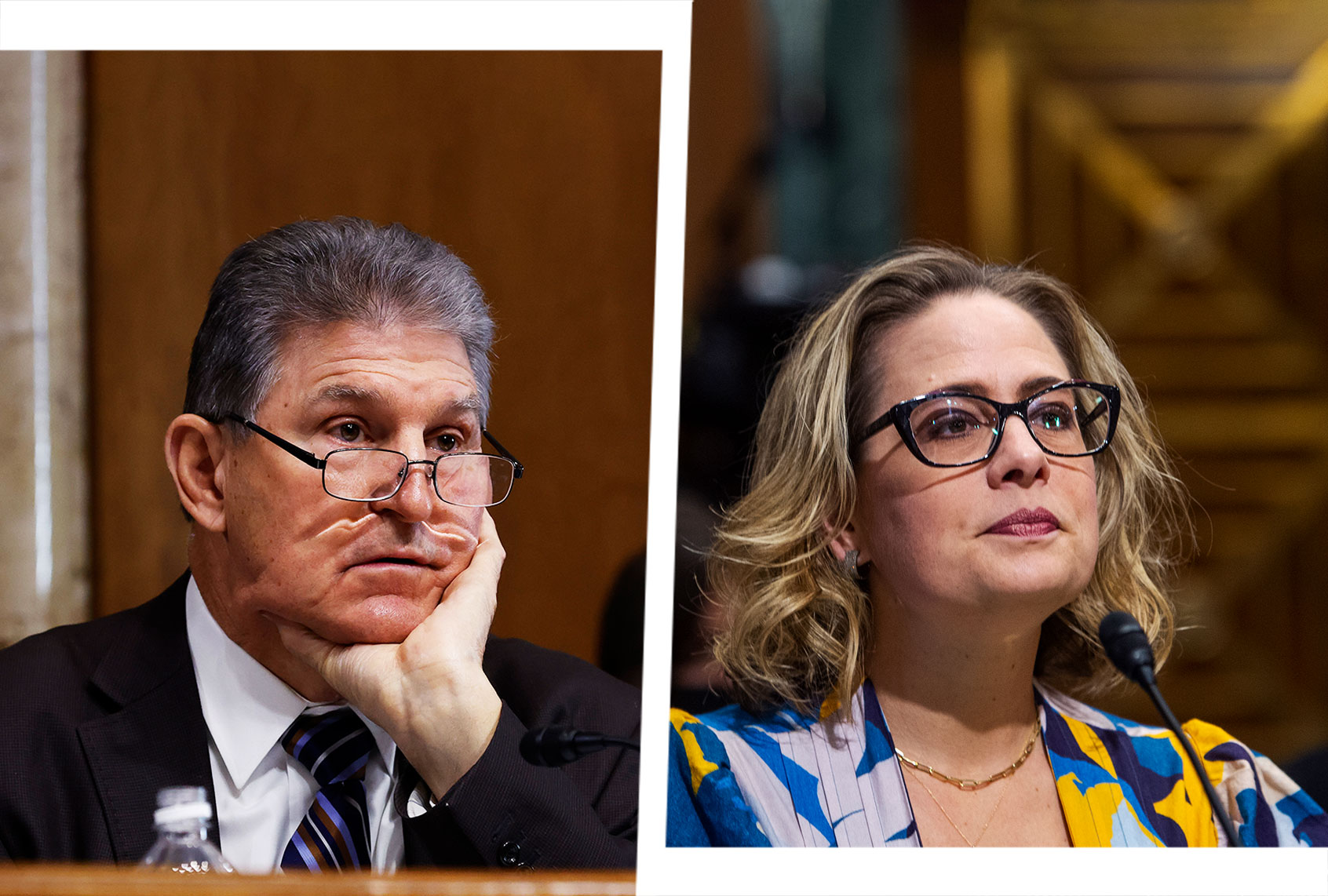 Joe Manchin and Kyrsten Sinema (Photo illustration by Salon/Getty Images)