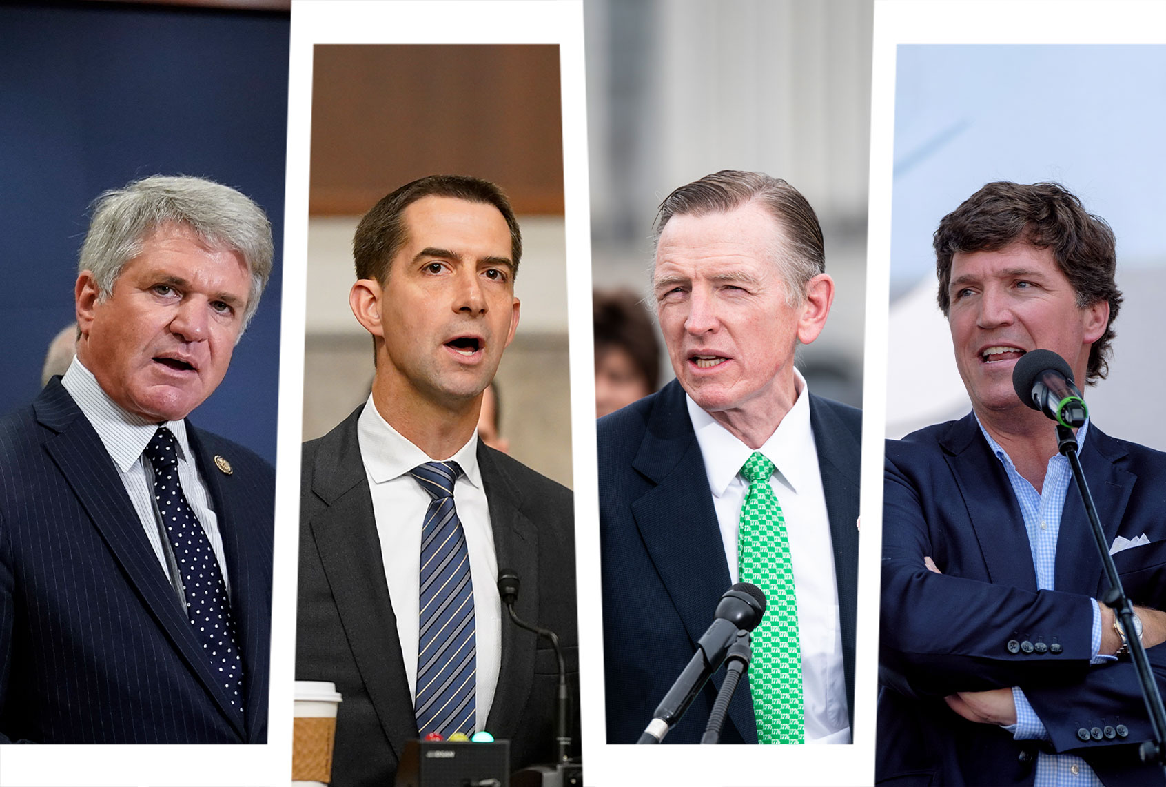 Michael McCaul, Tom Cotton, Paul Gosar and Tucker Carlson (Photo illustration by Salon/Getty Images)