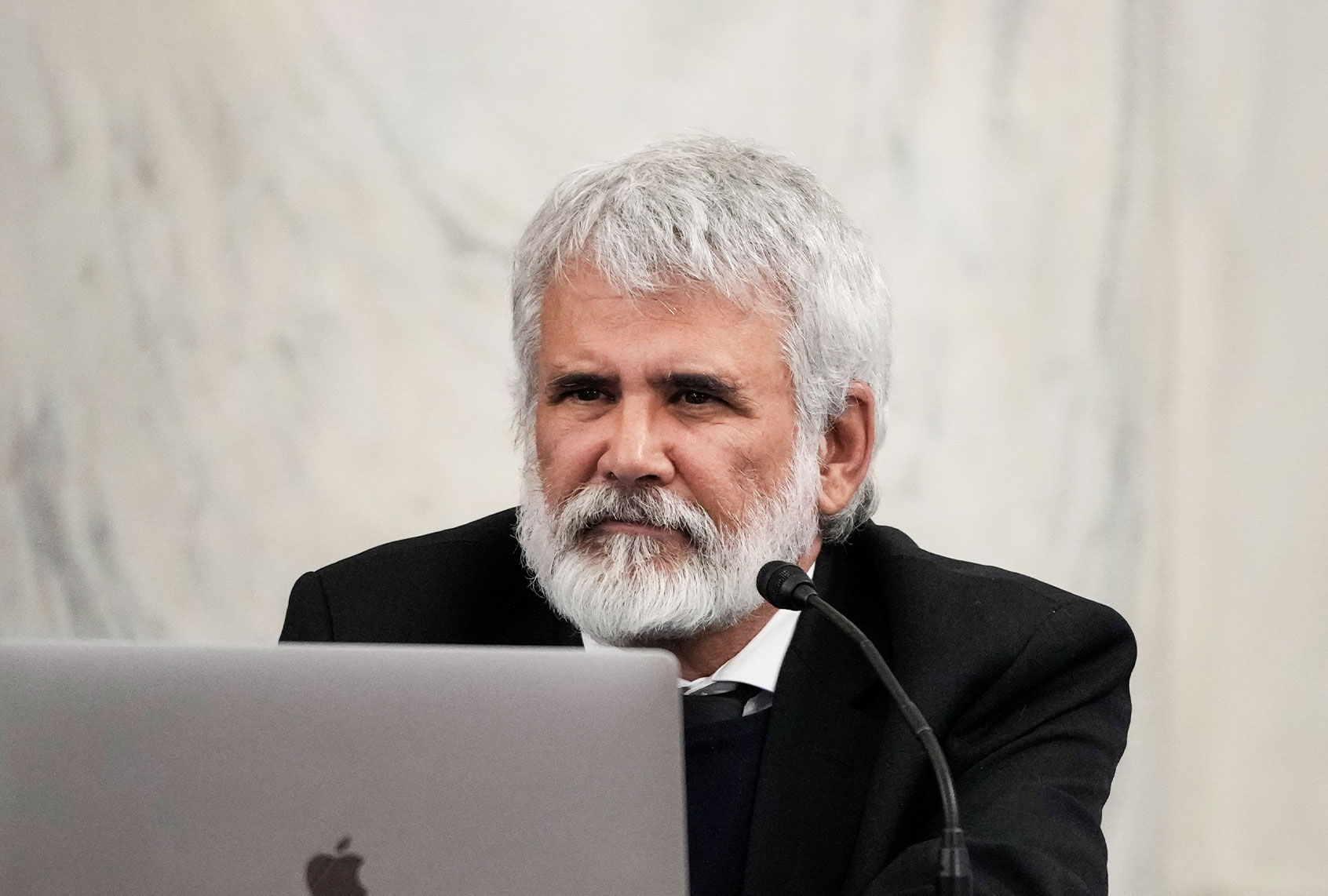 Dr. Robert Malone, who worked on early research into the mRNA technology behind top COVID-19 vaccines, attends a panel discussion titled COVID 19: A Second Opinion in the Kennedy Caucus Room of the Russell Senate Office Building on Capitol Hill on January 24, 2022 in Washington, DC. The panel featured scientists and doctors who have been criticized for expressing skepticism about COVID-19 vaccines and for promoting the use of unproven medications for treatment of the disease. (Drew Angerer/Getty Images)
