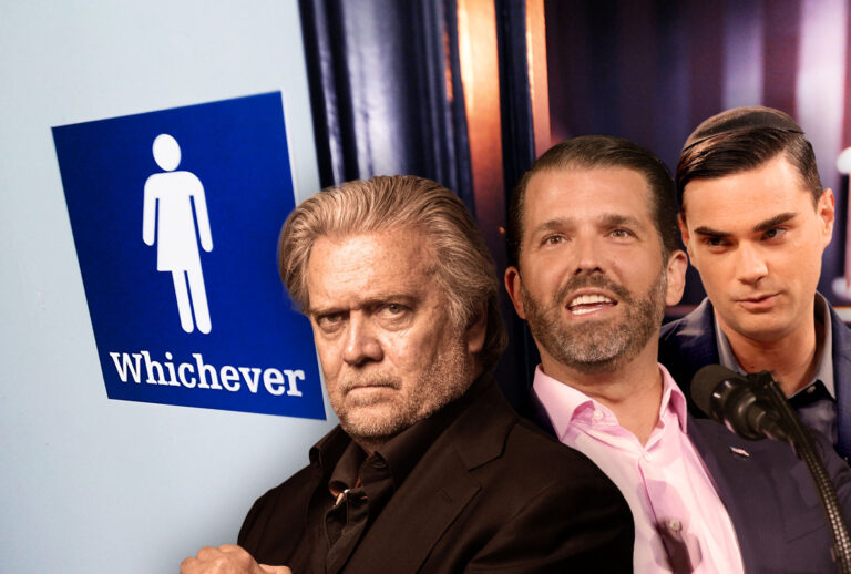 Steve Bannon, Donald Trump Jr. and Ben Shapiro (Photo illustration by Salon/Getty Images)