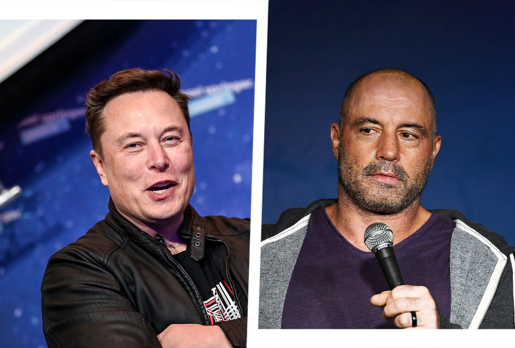 Elon Musk and Joe Rogan (Photo illustration by Salon/Getty Images)