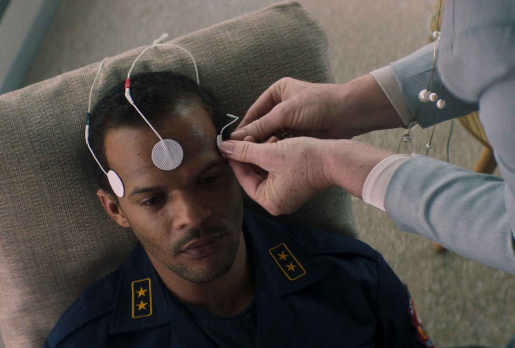 Jarrid Geduld in "Indemnity" (Magnolia Pictures)