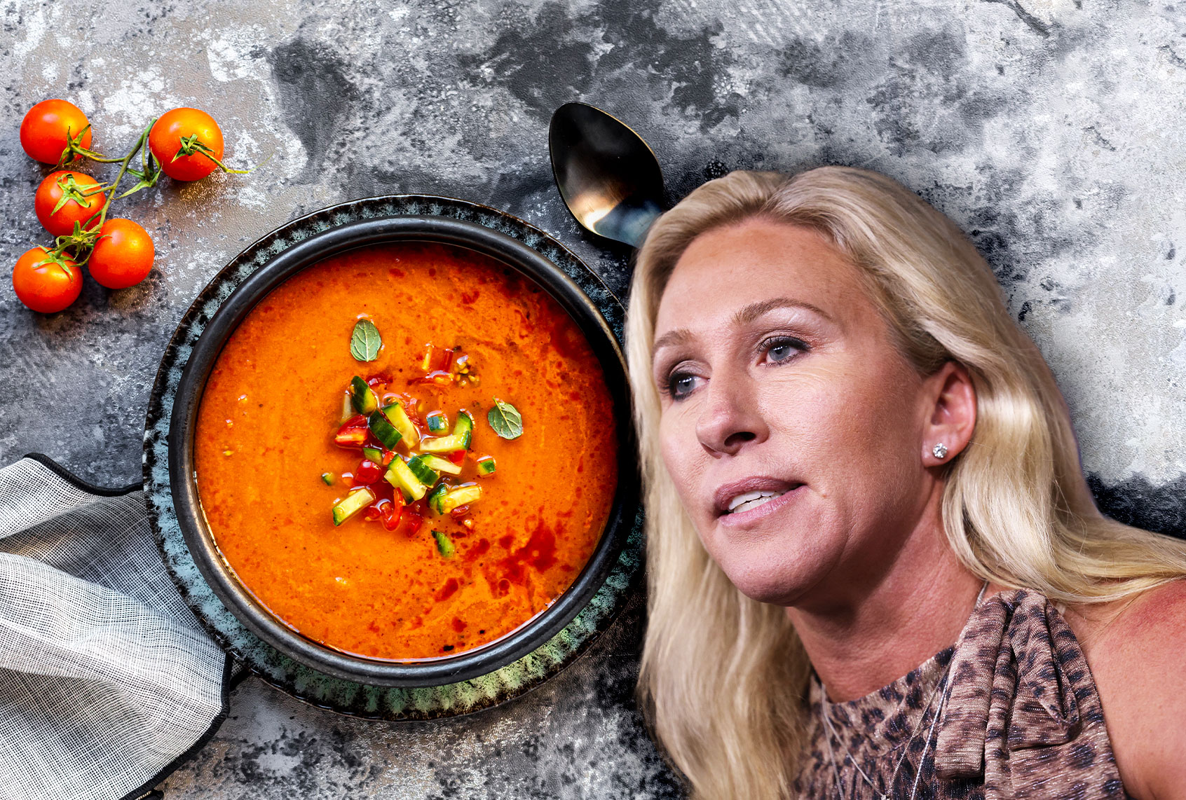 Marjorie Taylor Greene | Gazpacho (Photo illustration by Salon/Getty Images)