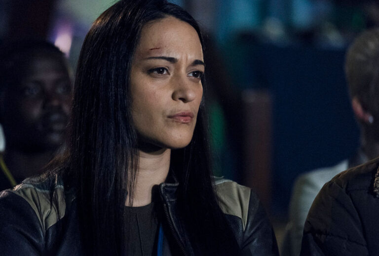 Sara Tomko as Asta Twelvetrees in "Resident Alien" (James Dittiger/SYFY)