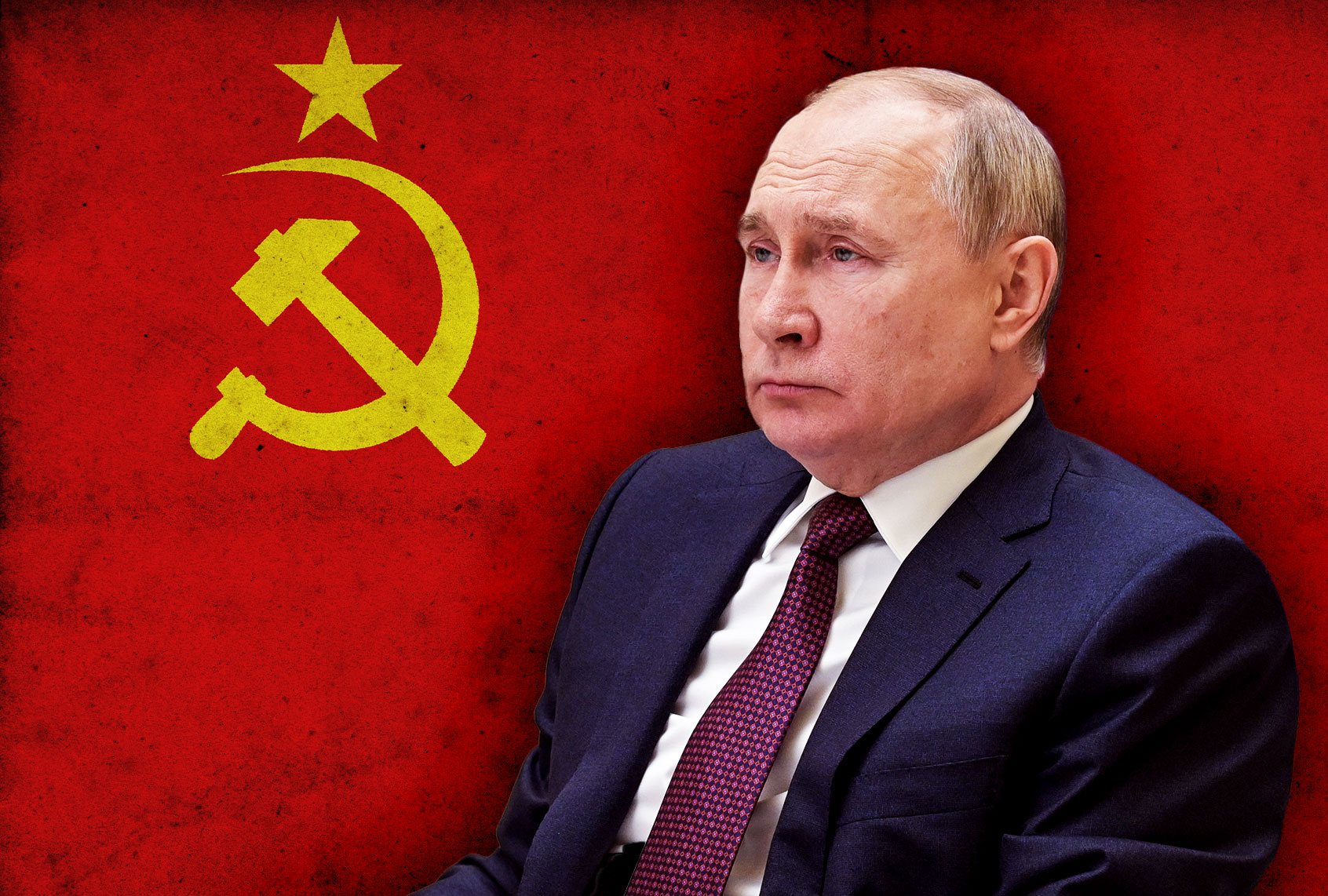 Vladimir Putin | Soviet Flag (Photo illustration by Salon/Getty Images)
