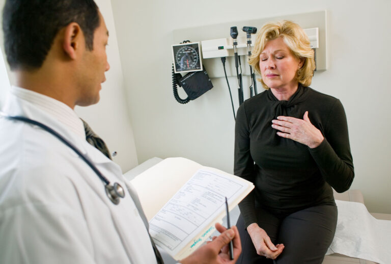 Patient with Chest Pain (Getty Images/Jim Craigmyle)