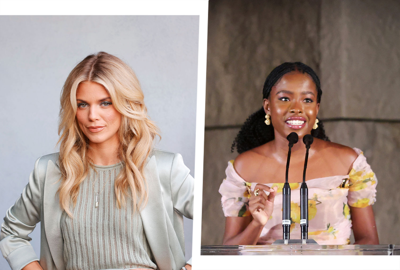 AnnaLynne McCord and Amanda Gorman (Photo illustration by Salon/Getty Images)