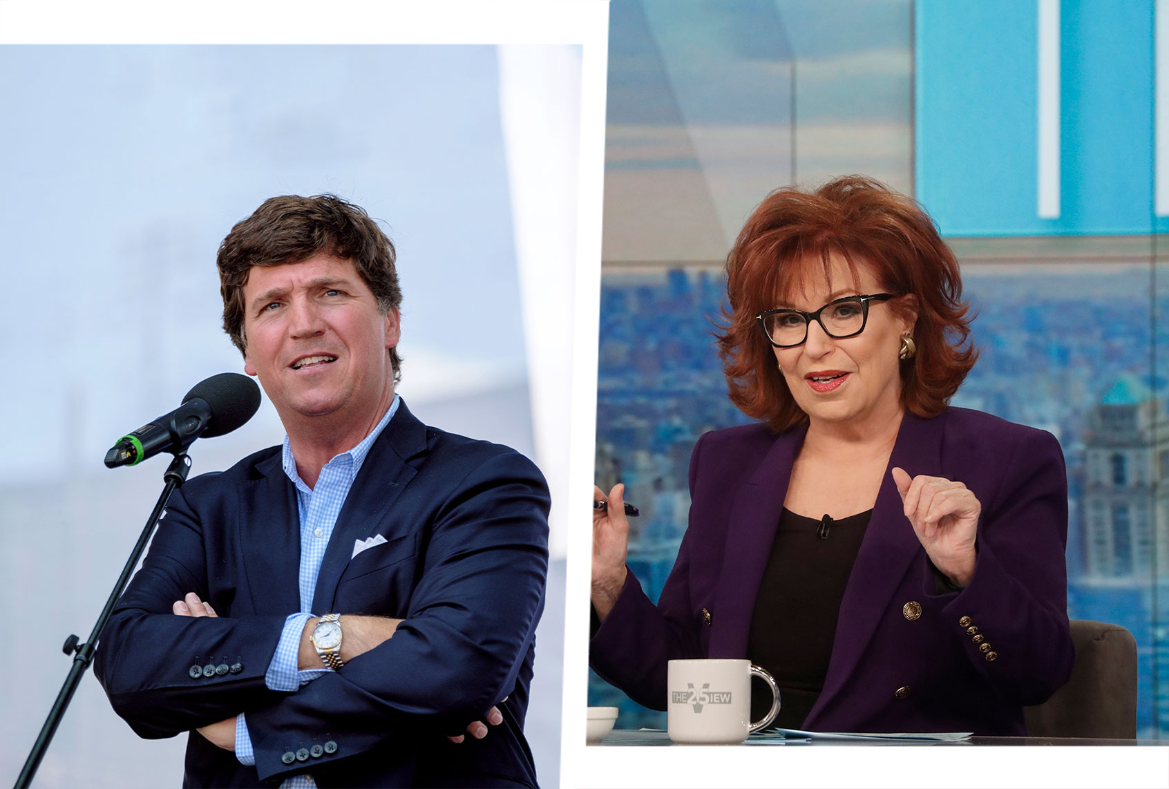 Tucker Carlson and Joy Behar (Photo illustration by Salon/Janos Kummer/Getty Images/ABC/Lou Rocco)