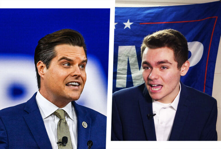 Matt Gaetz and Nick Fuentes (Photo illustration by Salon/Getty Images)