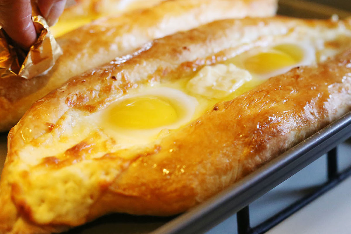 Elmira Avetian’s khachapuri. (Courtesy of the Institute of Culinary Education)