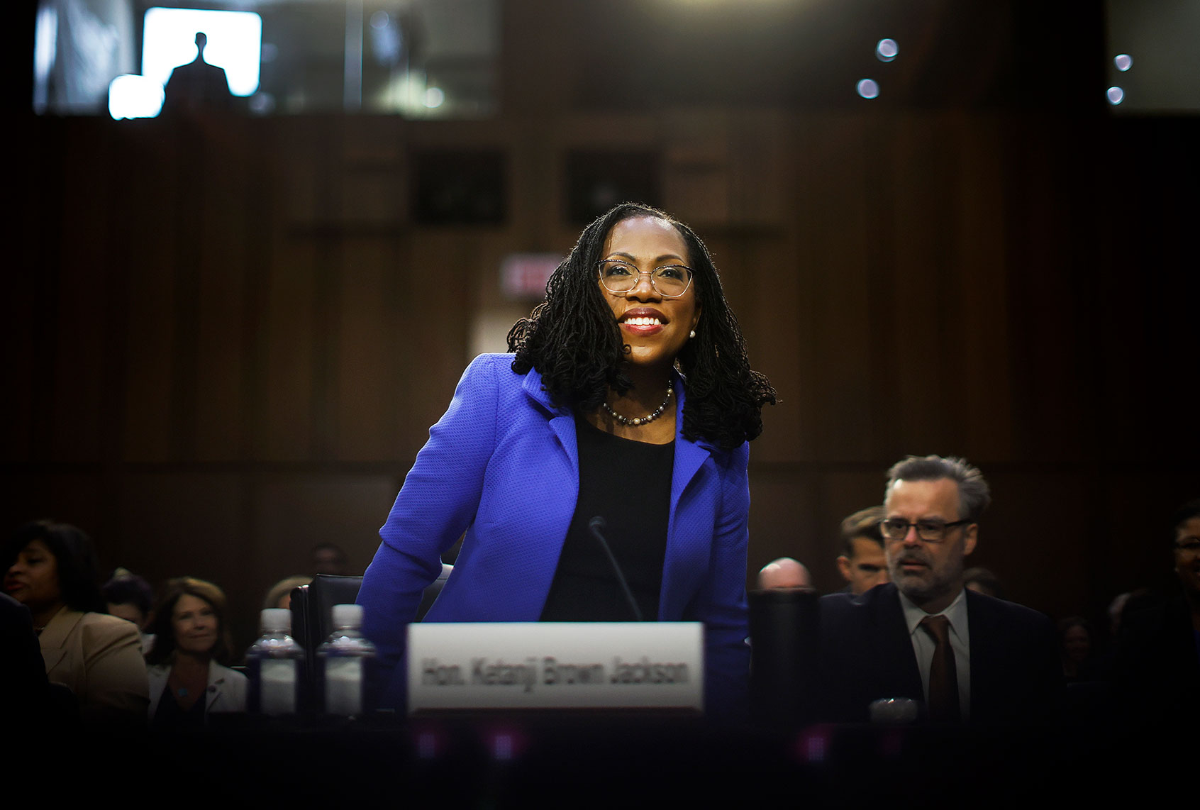 U.S. Supreme Court nominee Judge Ketanji Brown Jackson arrives for the third day of her confirmation hearing before the Senate Judiciary Committee in the Hart Senate Office Building on Capitol Hill March 23, 2022 in Washington, DC. Judge Ketanji Brown Jackson, President Joe Biden's pick to replace retiring Justice Stephen Breyer on the U.S. Supreme Court, would become the first Black woman to serve on the Supreme Court if confirmed. (Chip Somodevilla/Getty Images)