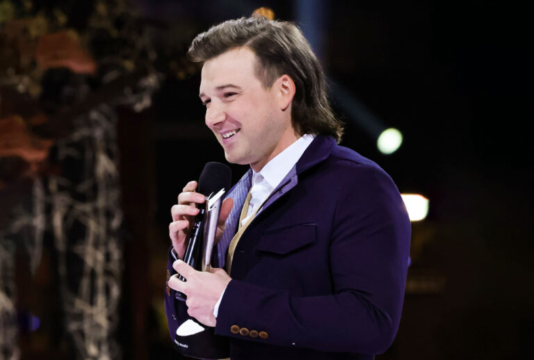 Morgan Wallen accepts the Album of the Year award for ‘Dangerous: The Double Album’ onstage during the 57th Academy of Country Music Awards at Allegiant Stadium on March 07, 2022 in Las Vegas, Nevada. (Kevin Winter/Getty Images for ACM)