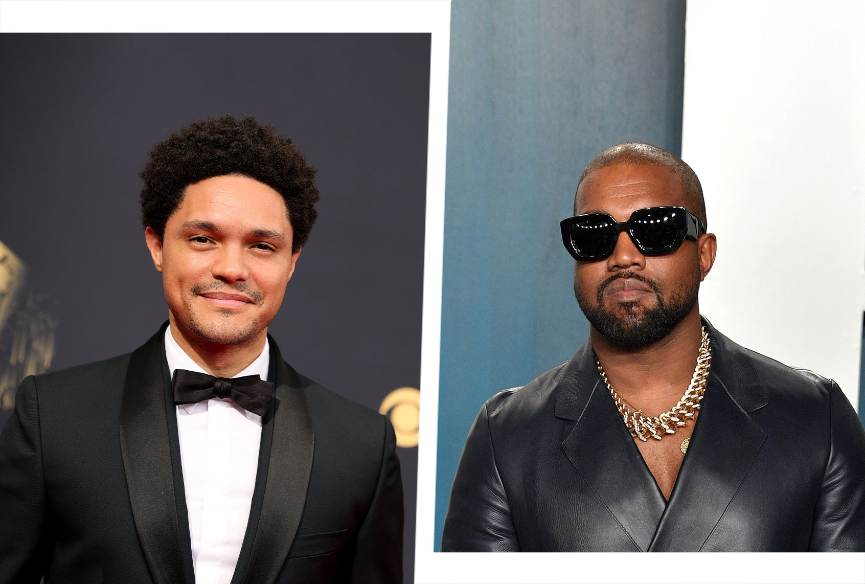 Trevor Noah and Kanye "Ye" West (Photo illustration by Salon/Getty Images)