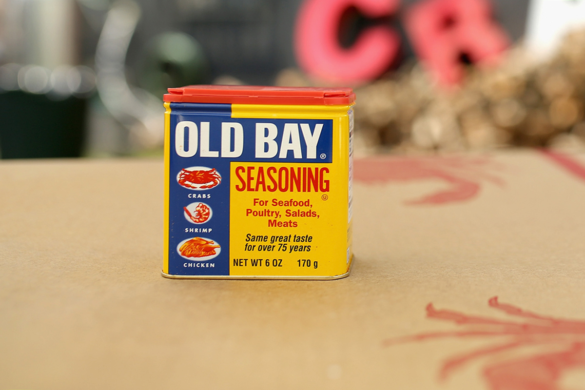 Old Bay on display during the 4th Annual Crab Cake LA fundraiser event presented by Cadillac and Agavero to benefit Chrysalis on July 31, 2016 in Los Angeles, California. (Mike Windle/Getty Images for Crab Cake LA)