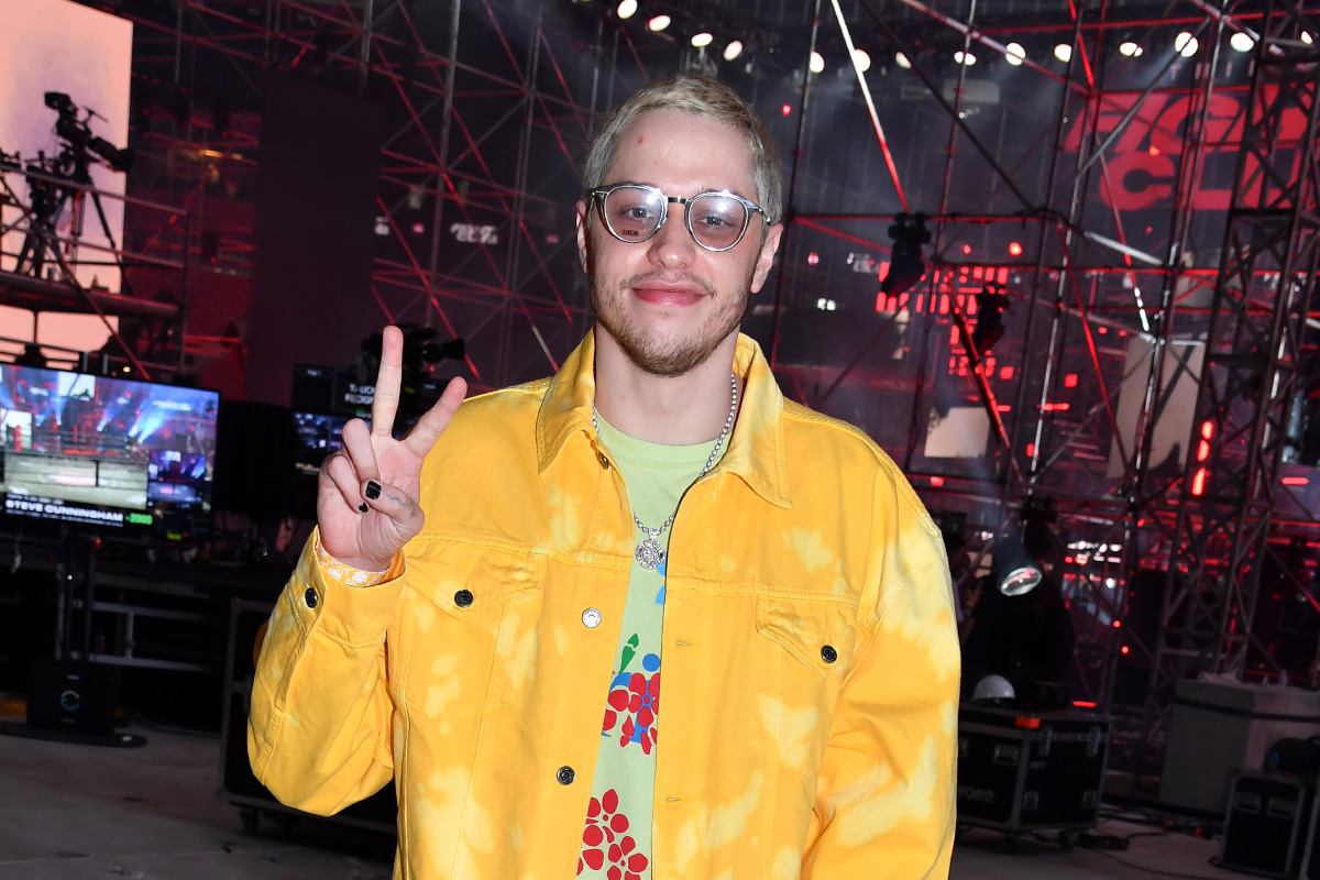 Pete Davidson attends the Triller Fight Club: Jake Paul v Ben Askren at Mercedes-Benz Stadium on April 17, 2021 in Atlanta, Georgia. (Jeff Kravitz/Getty Images for Triller)