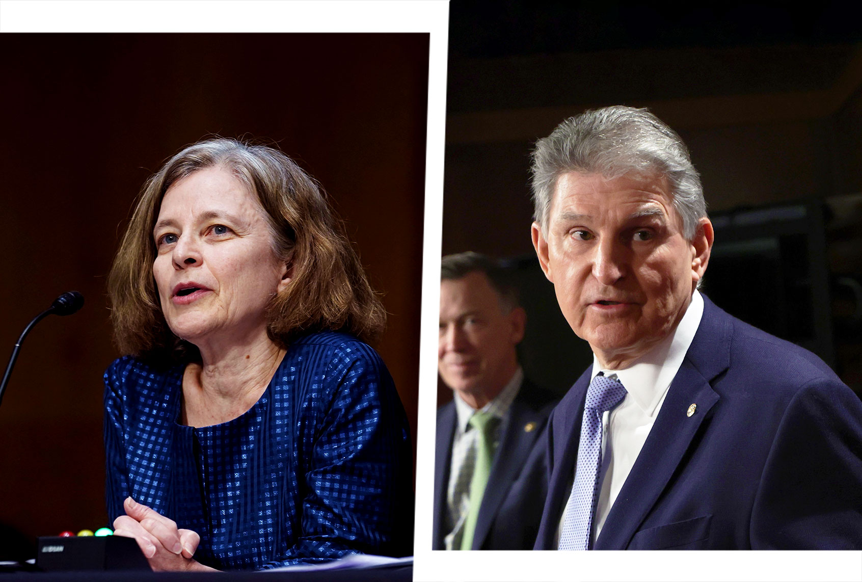 Sarah Bloom Raskin and Joe Manchin (Photo illustration by Salon/Getty Images)