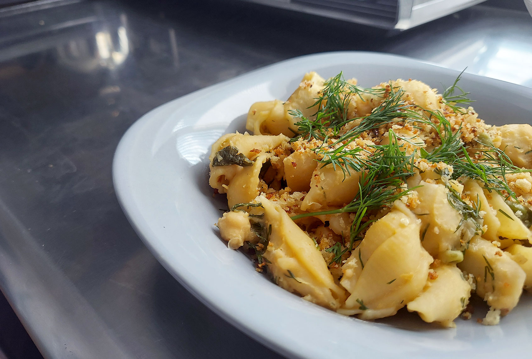 Spring chickpea pasta (Ashlie Stevens)