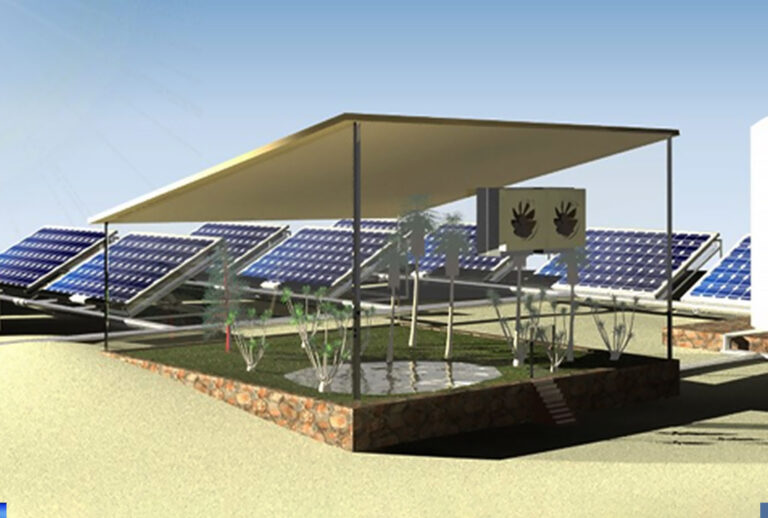 This is a schematic of WEC2P deployed in an arid region (Renyuan Li)