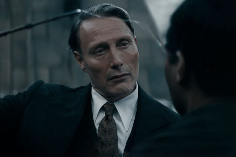 Mads Mikkelsen as Gellert Grindelwald in Warner Bros. Pictures' fantasy adventure "Fanastic Beasts: Secrets of Dumbledore" (Warner Bros. Pictures)