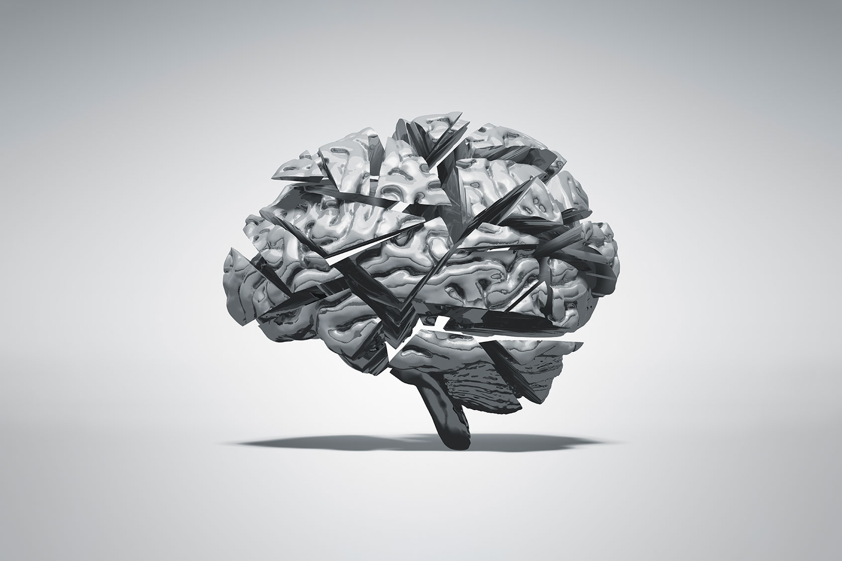 Brain fractured into sections (Getty Images/Hiroshi Watanabe)