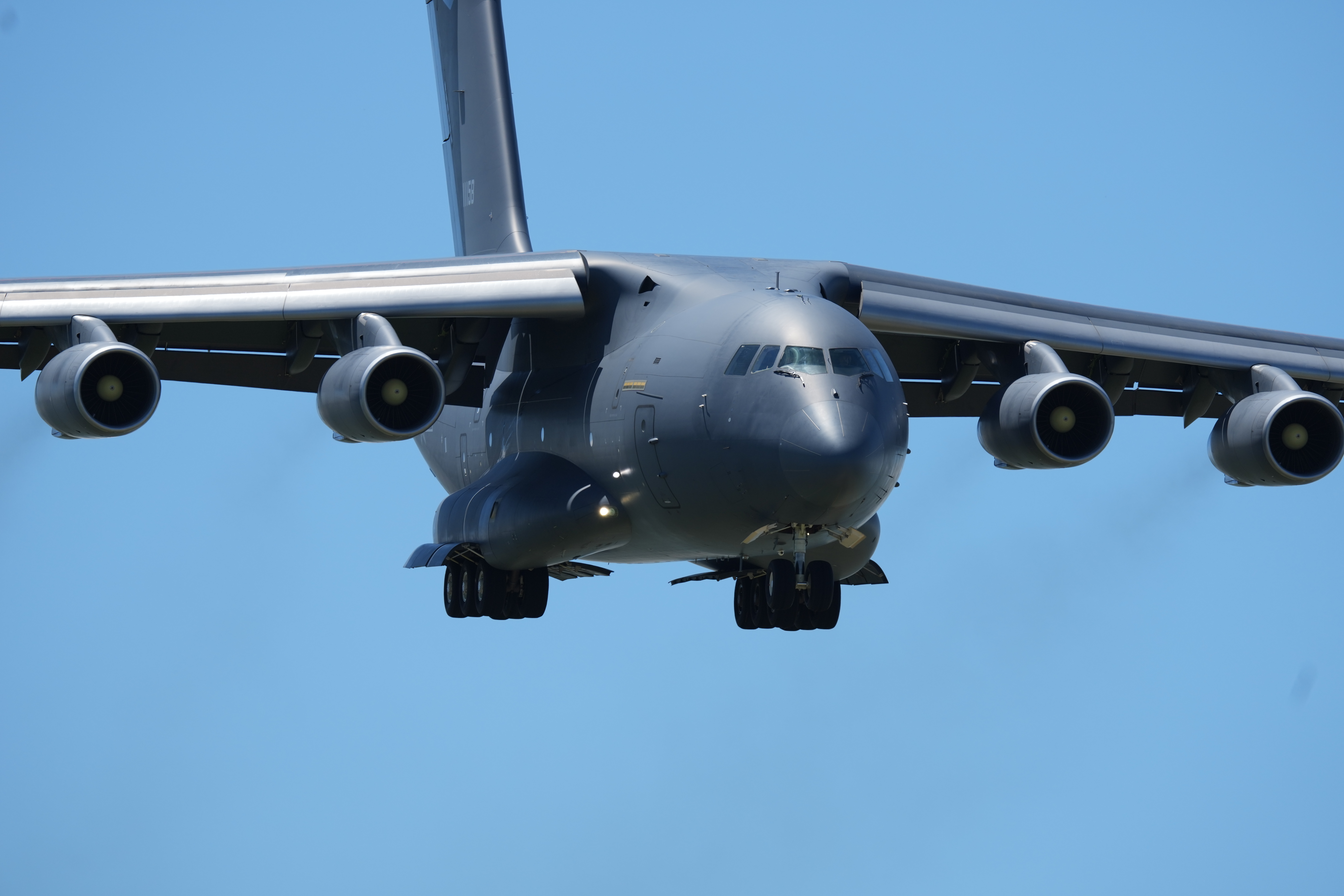 A Y-20 transport aircraft flies in the sky before the upcoming Airshow China 2021 on September 22, 2021 in Zhuhai, Guangdong Province of China (Photo by Yue Shuhua/VCG via Getty Images)