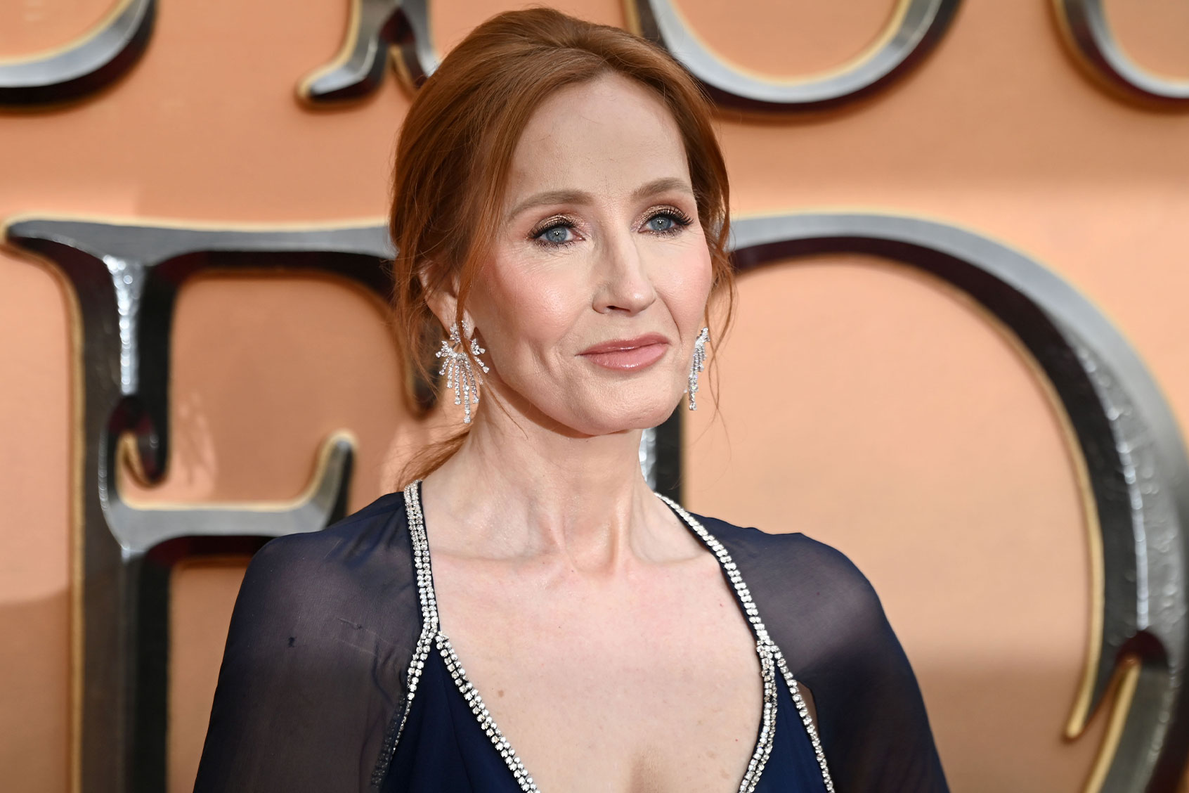 J.K. Rowling arrives at the "Fantastic Beasts: The Secret of Dumbledore" world premiere at The Royal Festival Hall on March 29, 2022 in London, England. (Stuart C. Wilson/Getty Images)