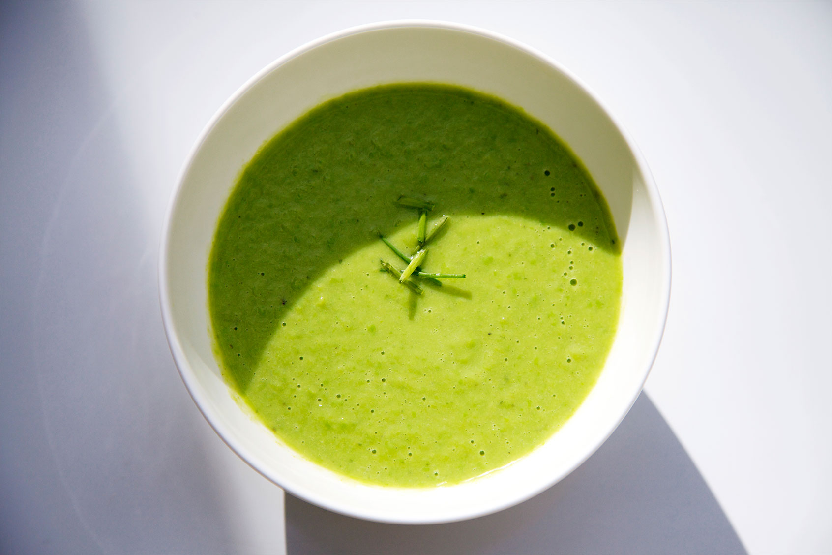 Leek Tarragon Pea Soup (Getty Images/Lori Andrews)