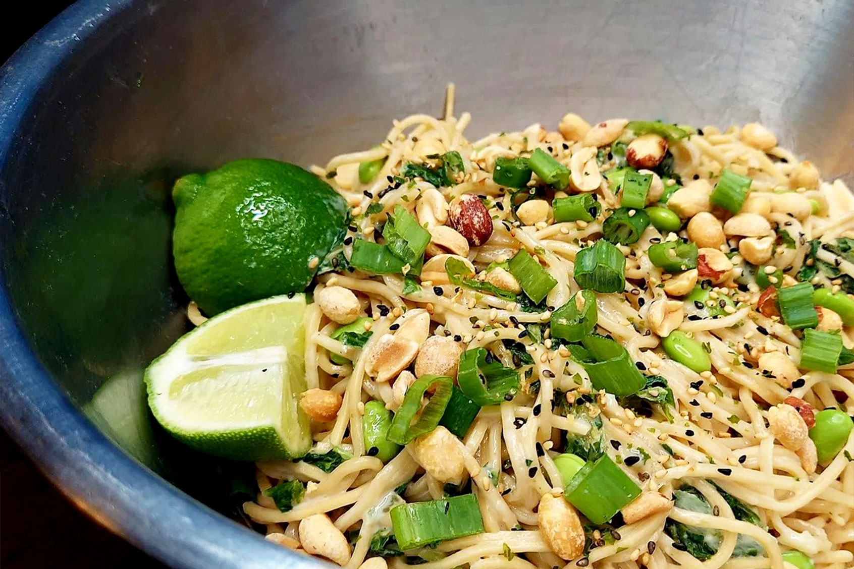 Vegan cold noodle salad (Photo by Ashlie Stevens)