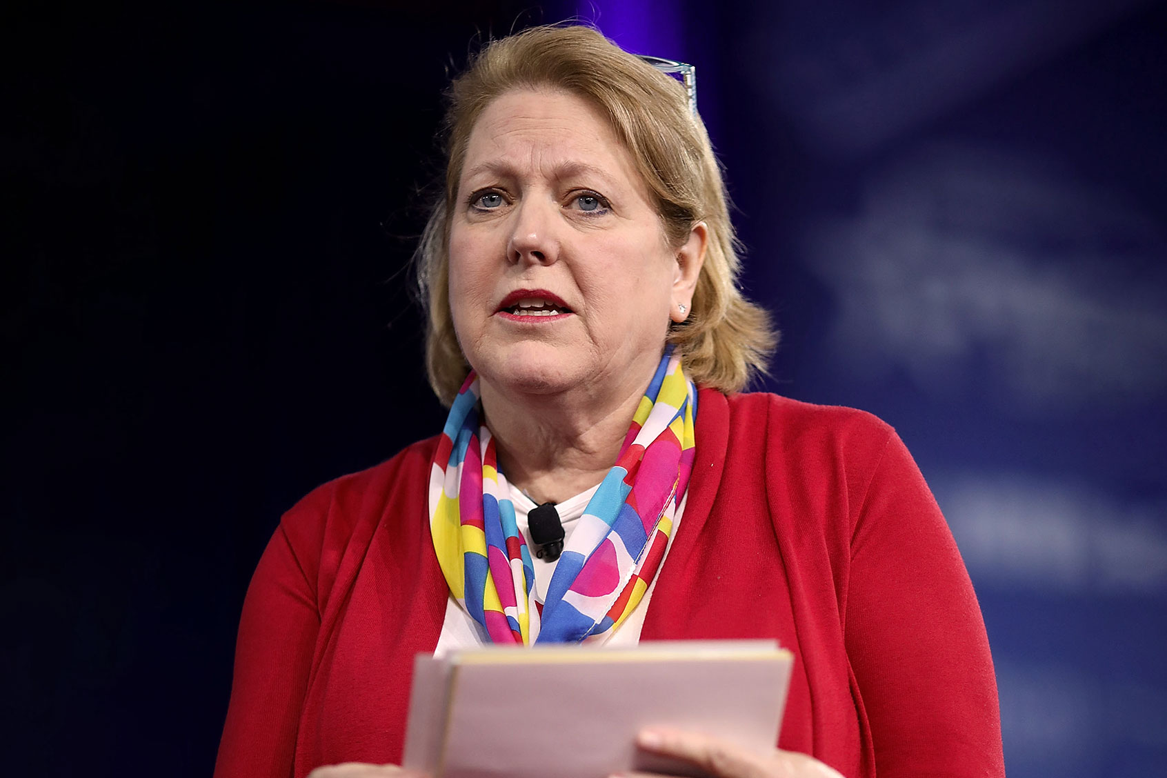 Virginia Thomas, wife of Supreme Court Associate Justice Clarence Thomas, speaks during the Conservative Political Action Conference at the Gaylord National Resort and Convention Center February 23, 2017. (Chip Somodevilla/Getty Images)