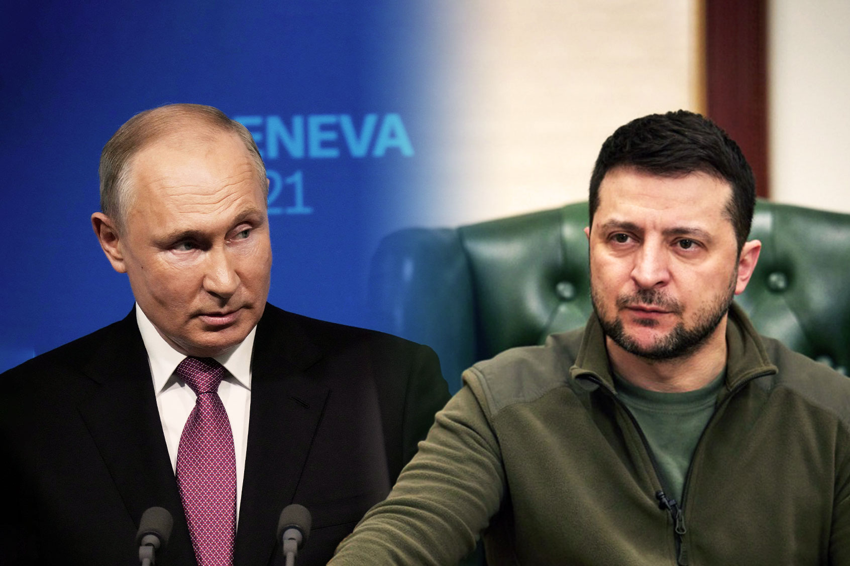 Vladimir Putin and Volodymyr Zelenskyy (Photo illustration by Salon/Getty Images)