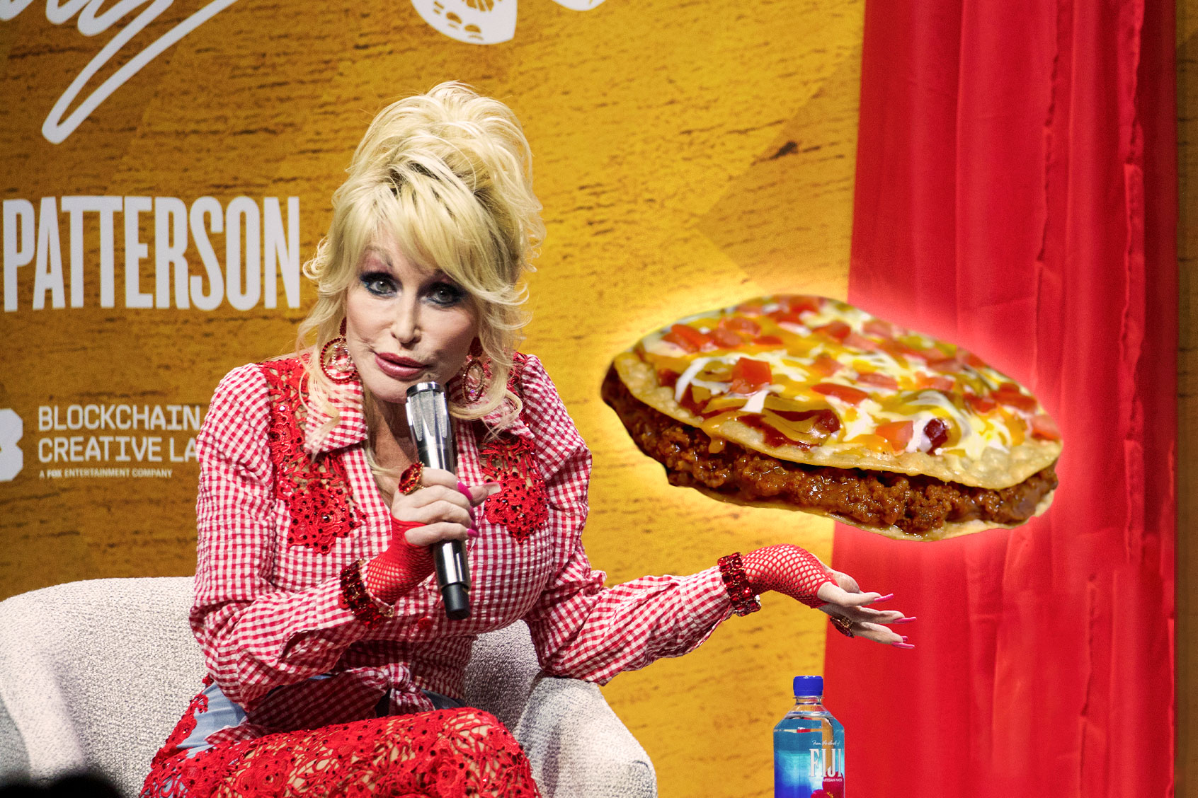 Dolly Parton and Taco Bell's Mexican Pizza (Photo illustration by Salon/Getty Images)