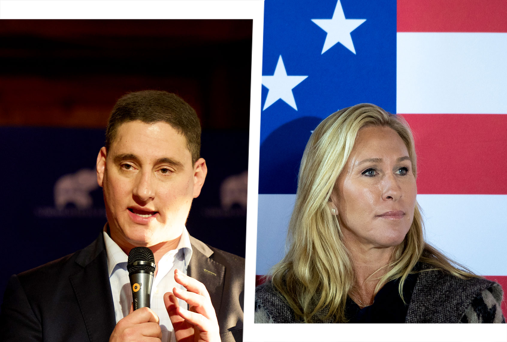 Josh Mandel and Marjorie Taylor Greene (Photo illustration by Salon/Getty Images)