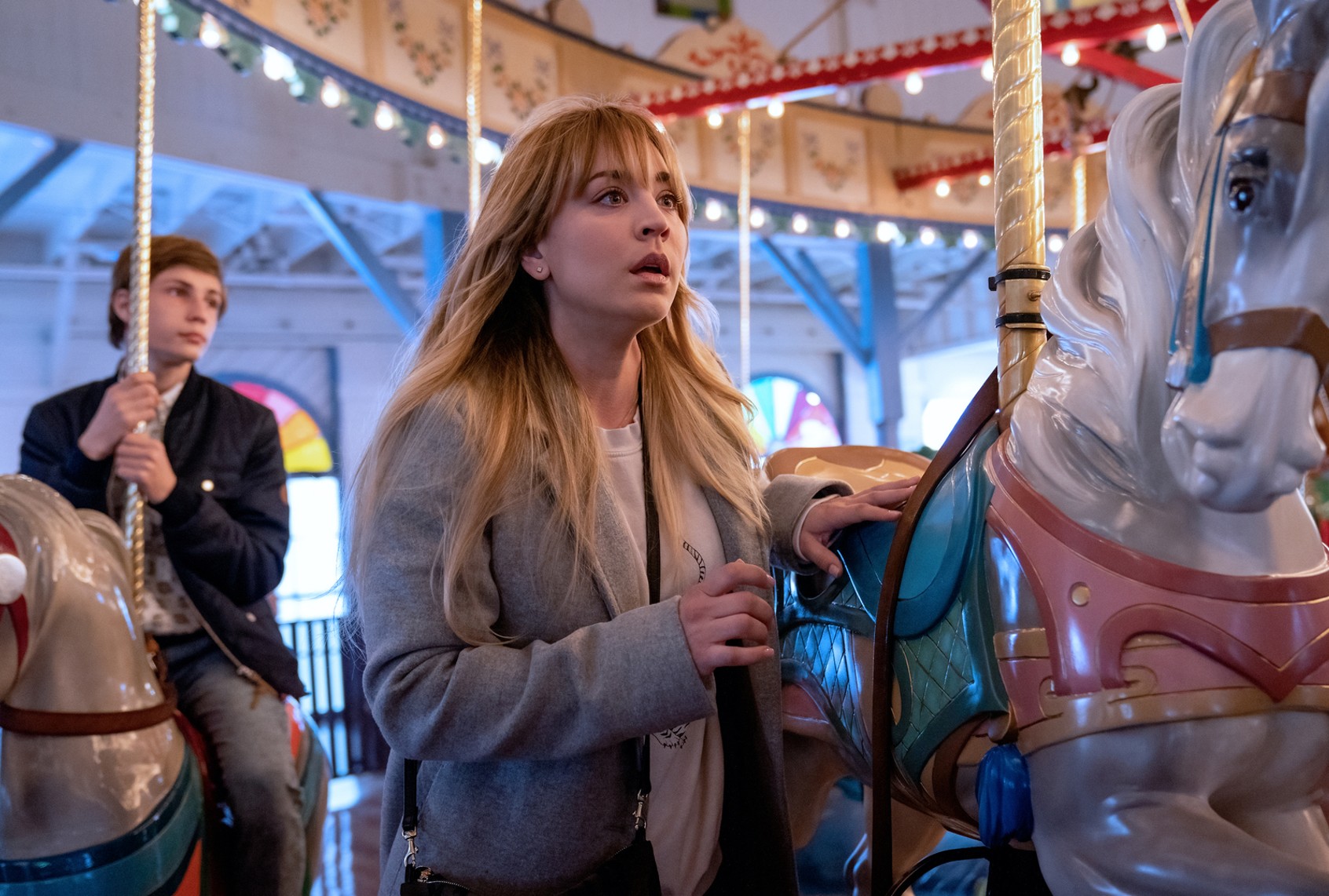 Kaley Cuoco as Cassie Bowden in "The Flight Attendant" (Jennifer Rose Clasen/HBO Max)