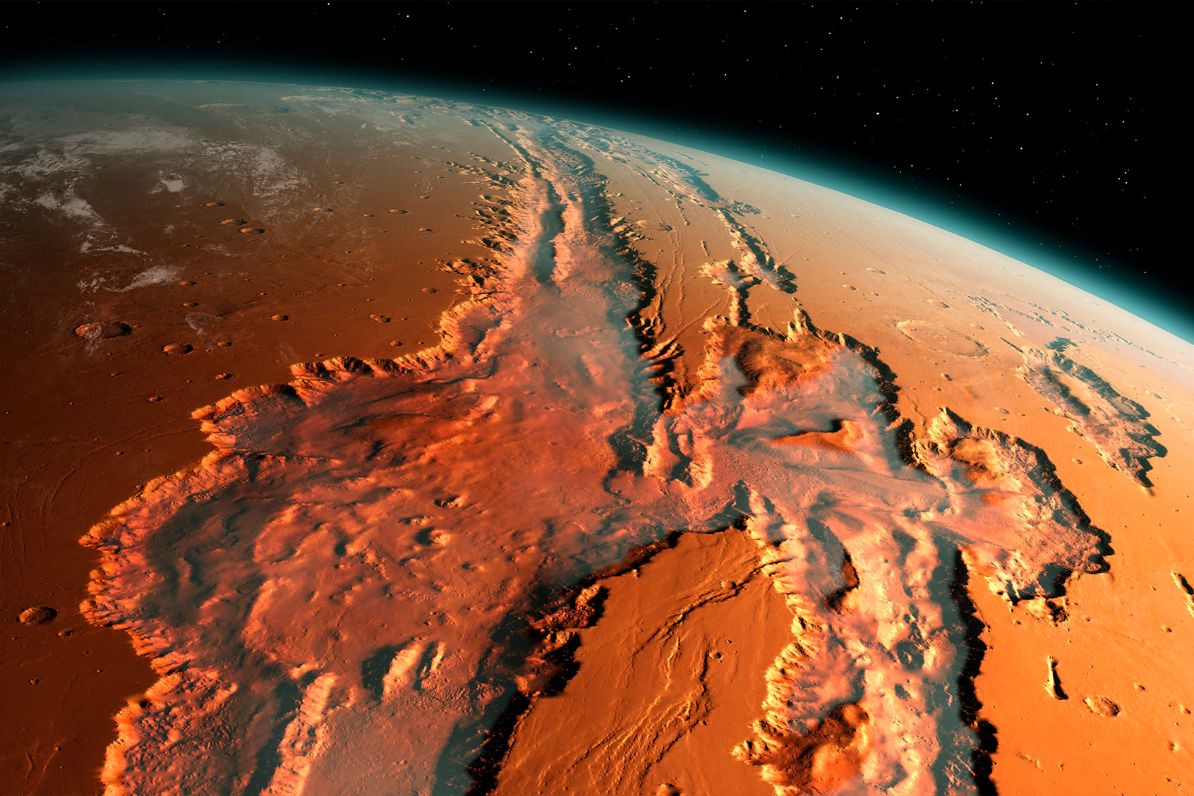 Mars surface, canyons (Getty Images/MARK GARLICK/SCIENCE PHOTO LIBRARY)