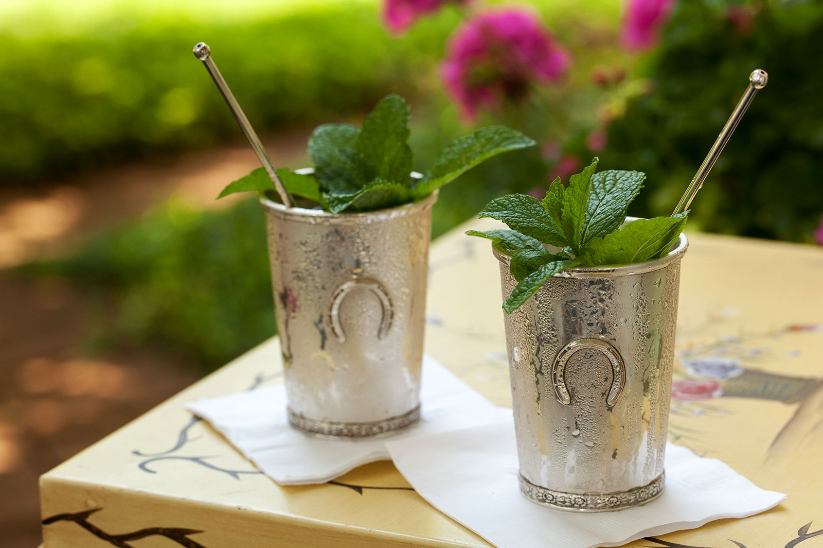 Mint Julep in Kentucky Derby Style Metal Cup, Louisville, Kentucky, USA (Getty Images/Jon Lovette)