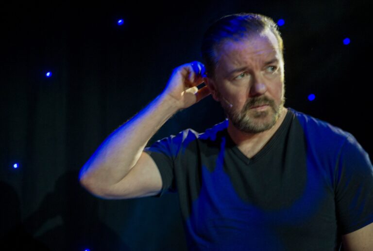 2018 Netflix comedy special "Ricky Gervais: Humanity" (Ray Burmiston/Netflix)