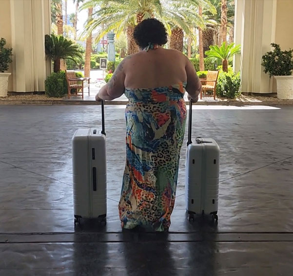 Writer Chaya Milchtein embarking on her trip (Photo courtesy of Jodyann Morgan)