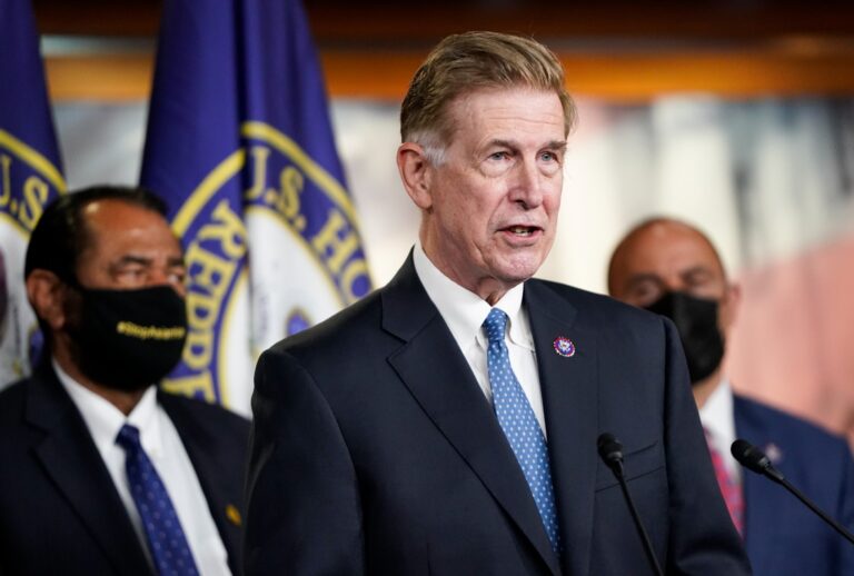 Rep. Don Beyer, D-Va., speaks during a news conference in Washington on Tuesday, May 18, 2021. (Caroline Brehman/CQ-Roll Call, Inc via Getty Images)