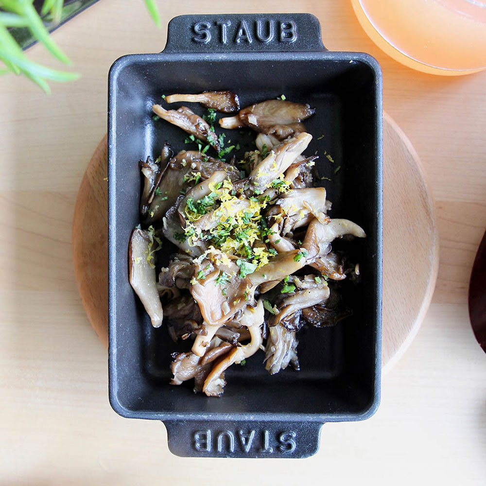 A cultivated mix of Texas-grown mushrooms at Rosedale