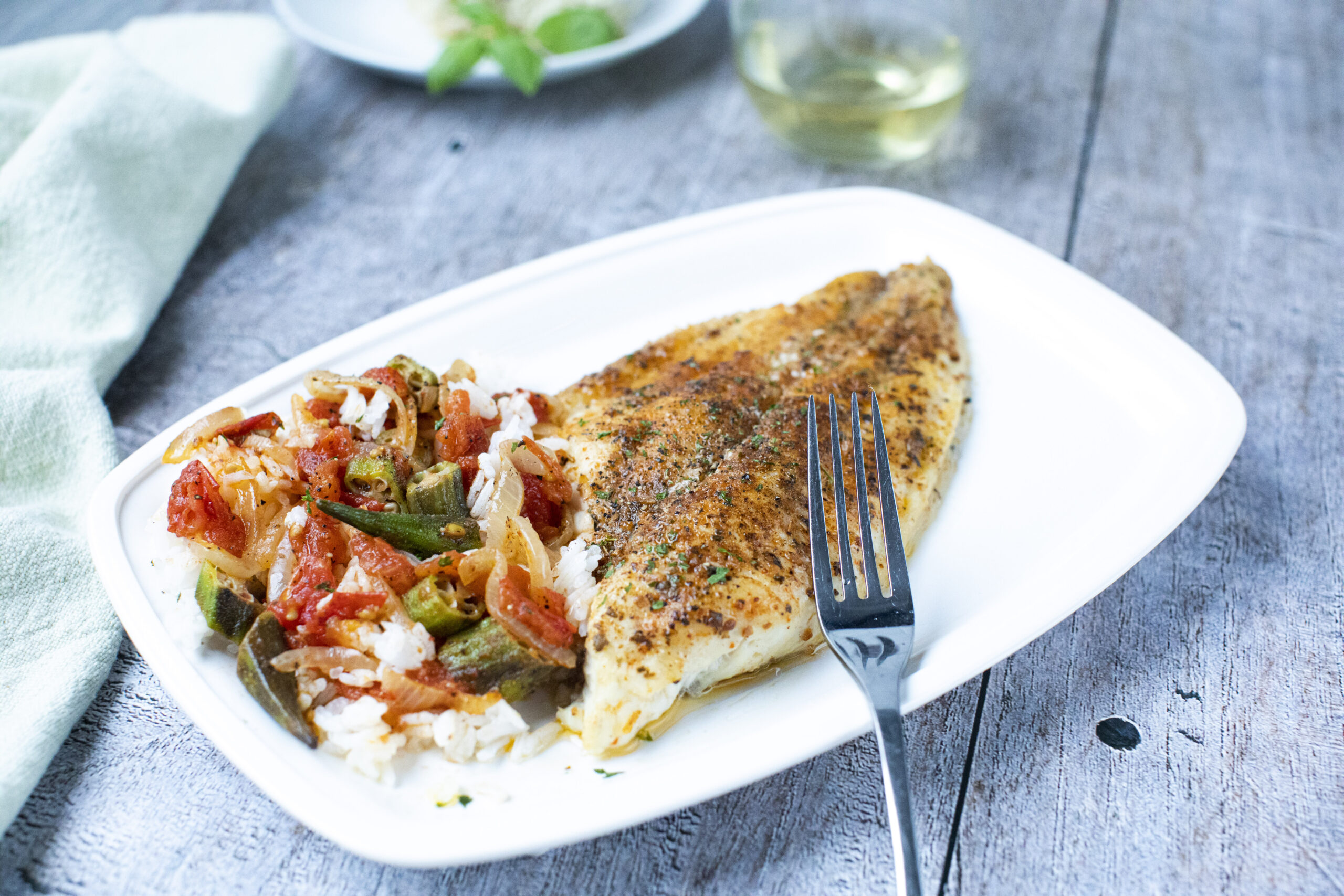 Pan-fried catfish ("Going Coastal!: 200+ Coastally Inspired Seafood Recipes From Around the Globe")
