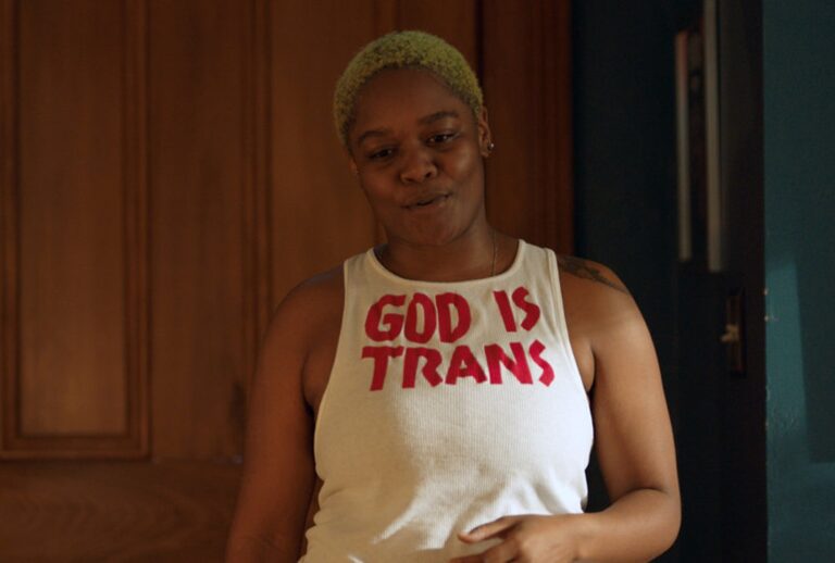 CG as Shar in "Queer as Folk" (Peacock)