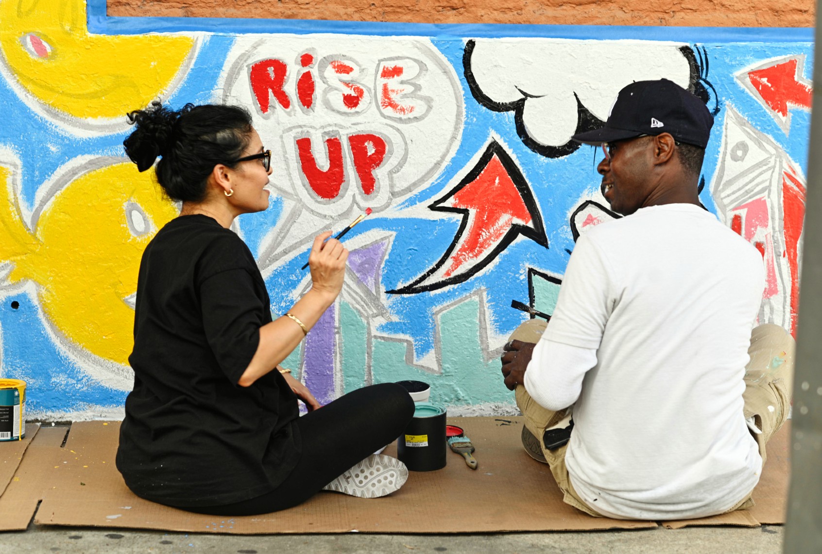 Melissa Beck and Lionel Milton in The Real World Homecoming: New Orleans (Akasha Rabut/Paramount+©MTV ENTERTAINMENT 2022, All Rights Reserved)
